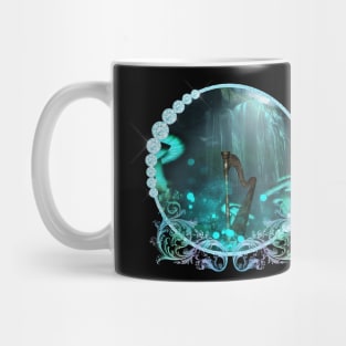 Harp in a cave with awesome mushrooms Mug